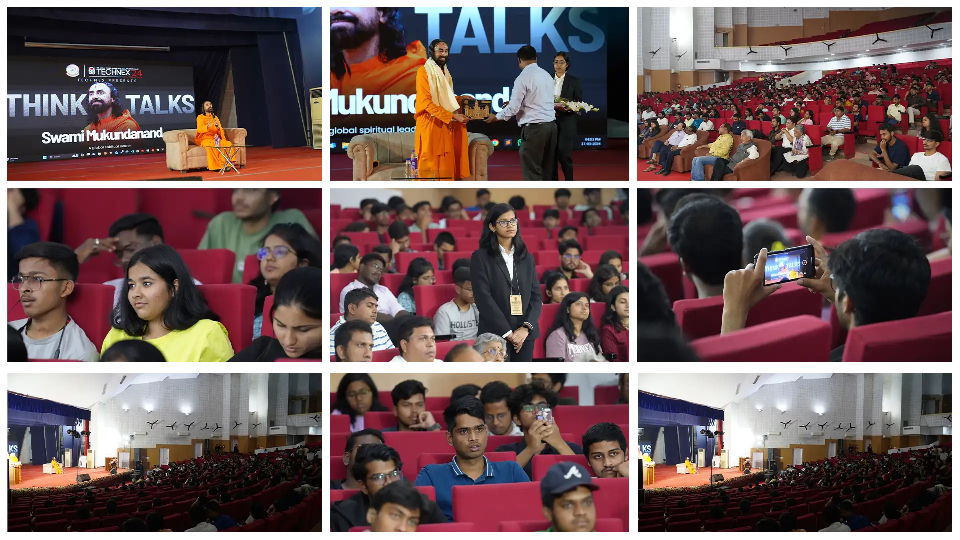 Swami Mukundananda Inspires at Technex'24 at IIT BHU: The Power of Thoughts