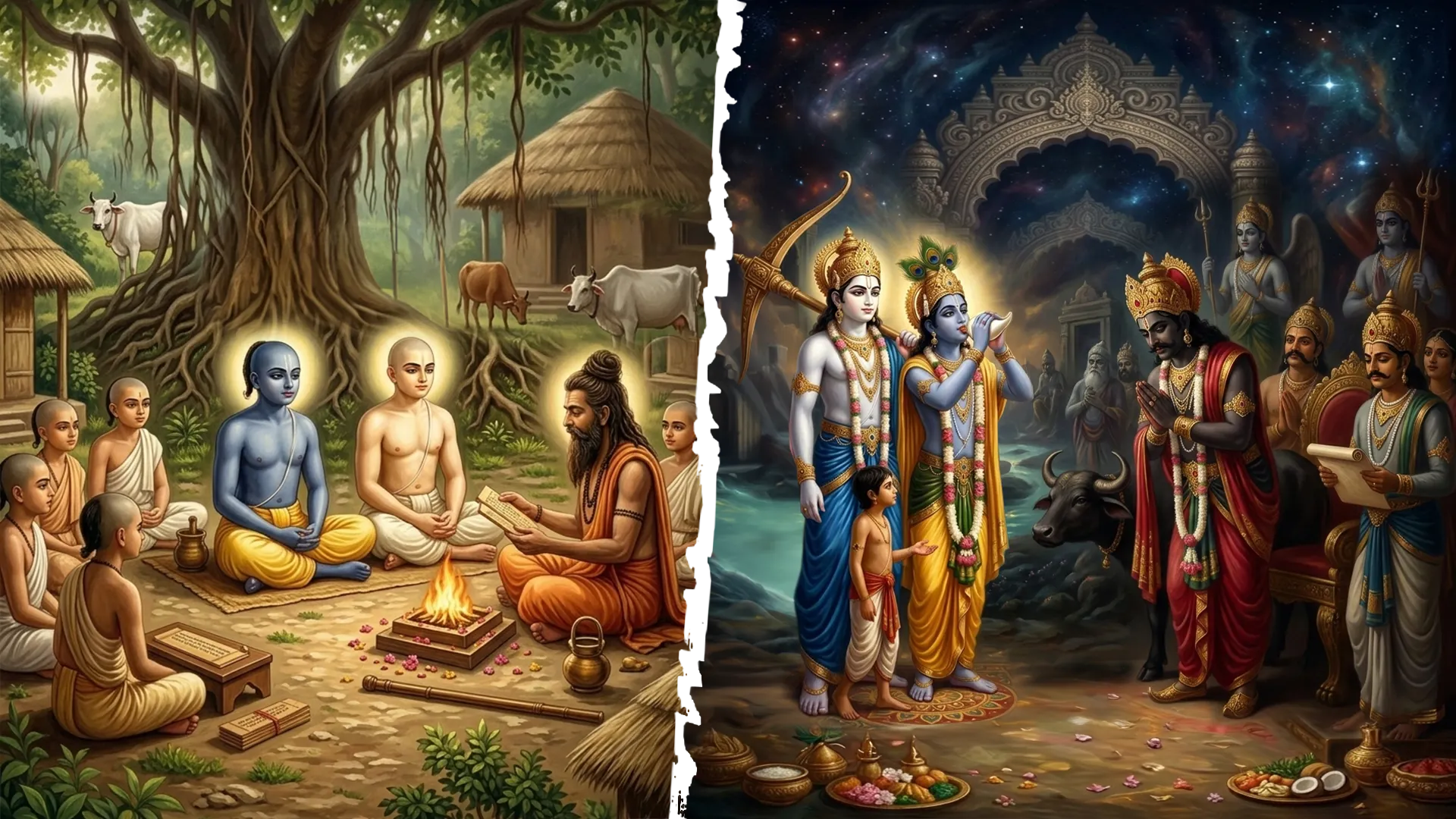 106- कृष्ण-बलराम देवकी-वासुदेव से मिले, उग्रसेन को बनाया राजा, गुरुकुल गए और यमलोक से गुरुपुत्र को वापस लाए