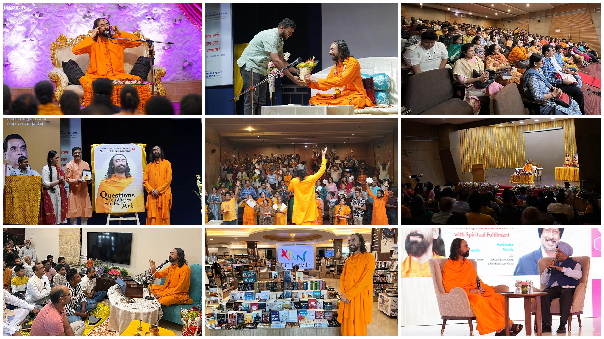 Swami Mukundananda's enlightening programs in Pune and Mumbai