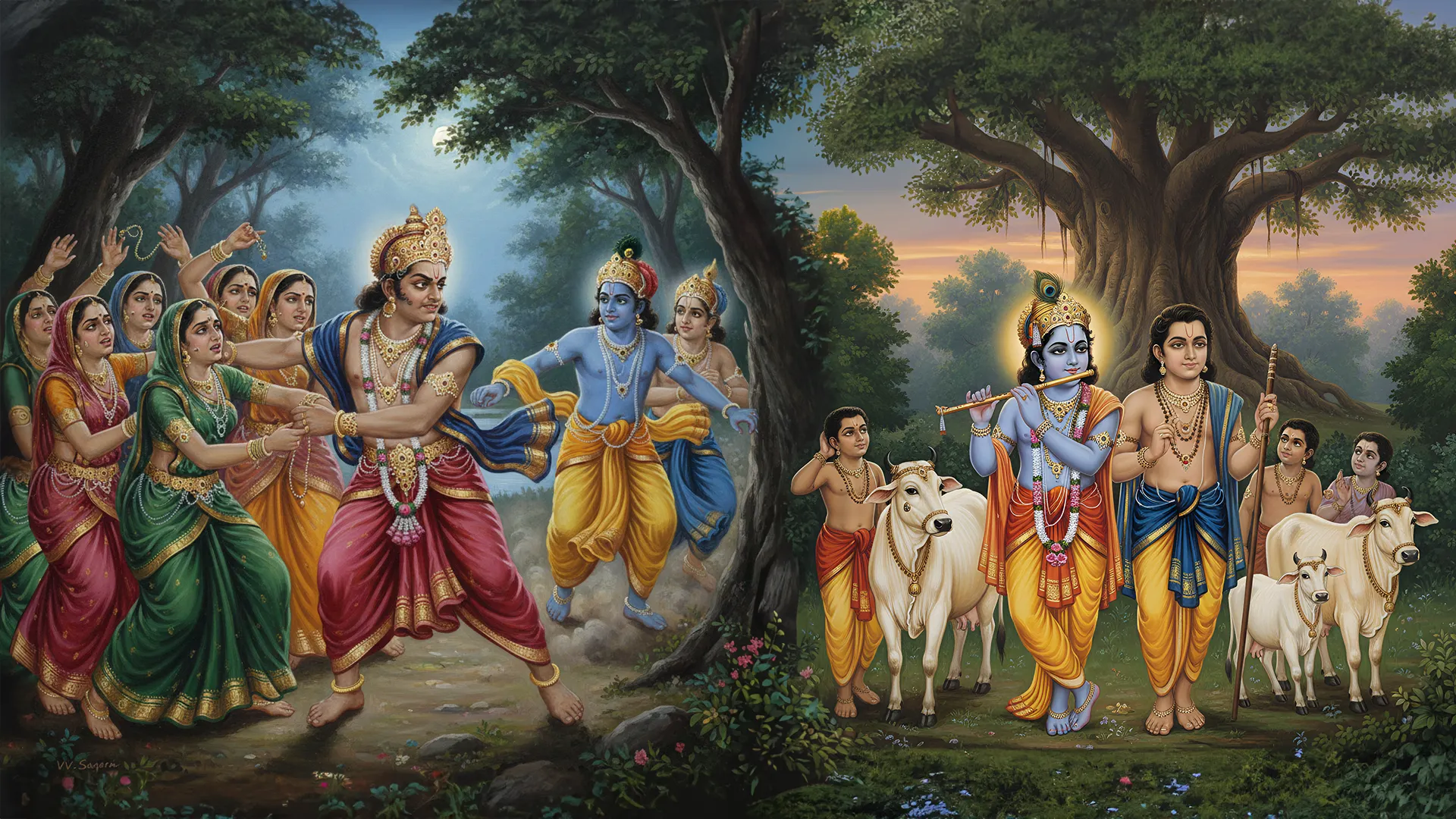 101-  सुदर्शन और शंखचूड का उद्धार और गोपियों का युगलगीत