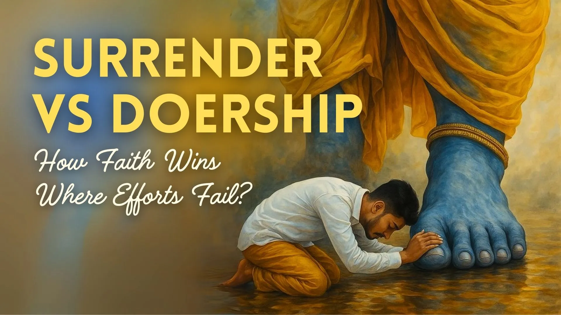 Surrender vs Doership – Why Faith Wins Where Effort Fails